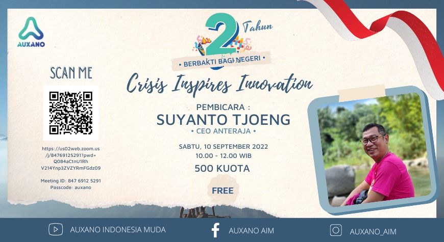 2 Tahun Auxano - Crisis Inspires Innovation